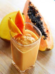 Receta Juice PLUS+ para bajar vientre con papaya